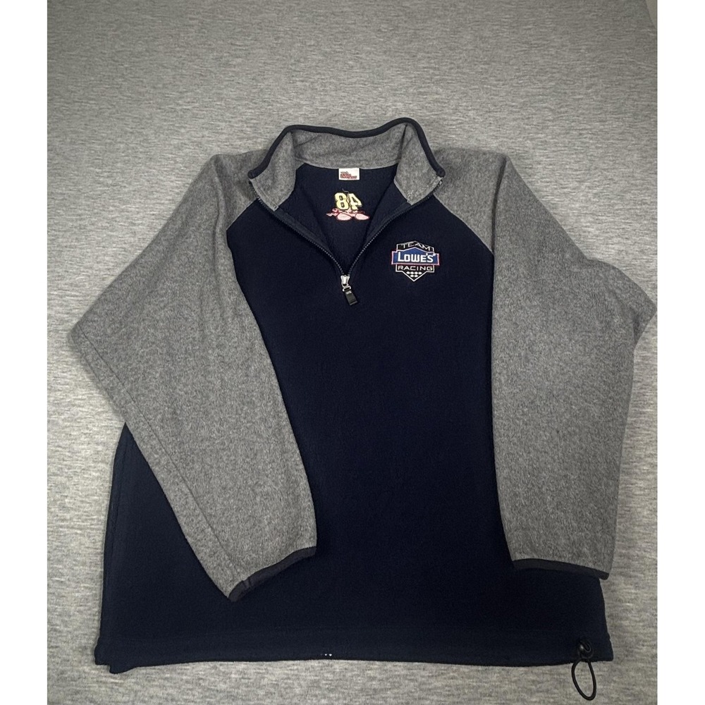 Team Lowe's Racing Sweatshirt Mens‎ Medium Blue Racing Champions Jimmie Johnson